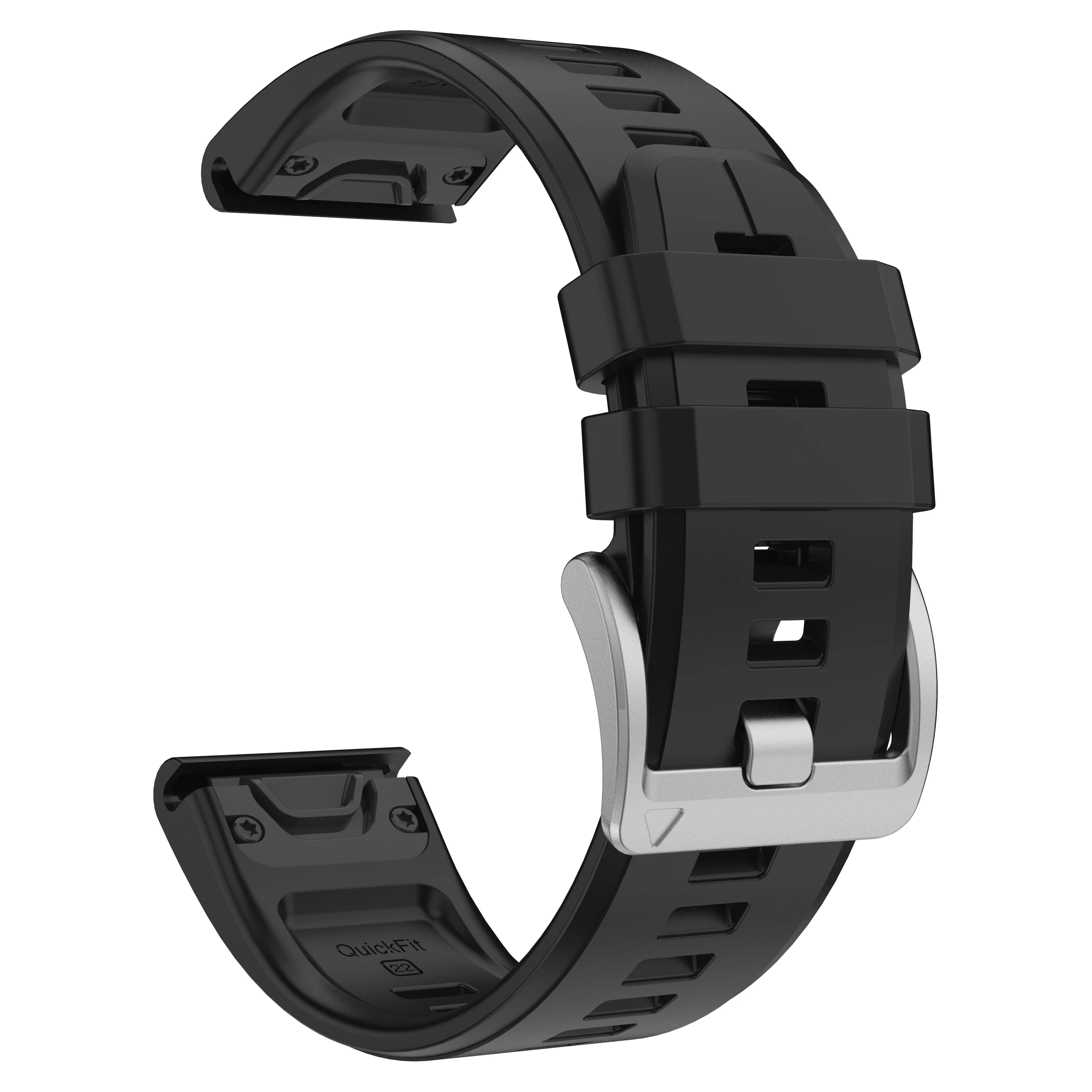 Versatile Silicone Watch Strap with QuickFit Design - 26mm/22mm Bracelet