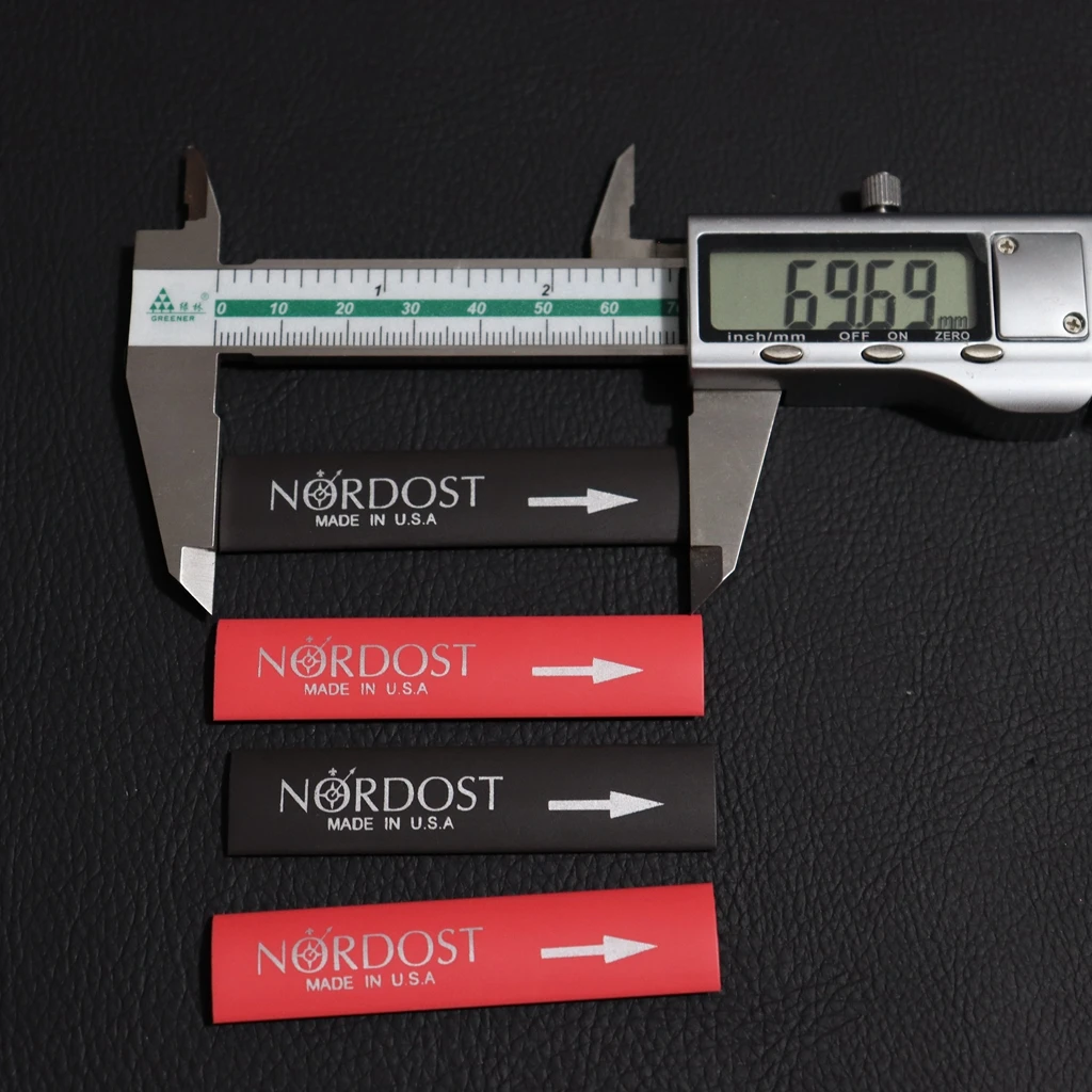 16Pcs NORDOST label for 5-10mm wire diameter insulation heat shrink tube HiFi audio cable speaker wire hi-end shrink tube