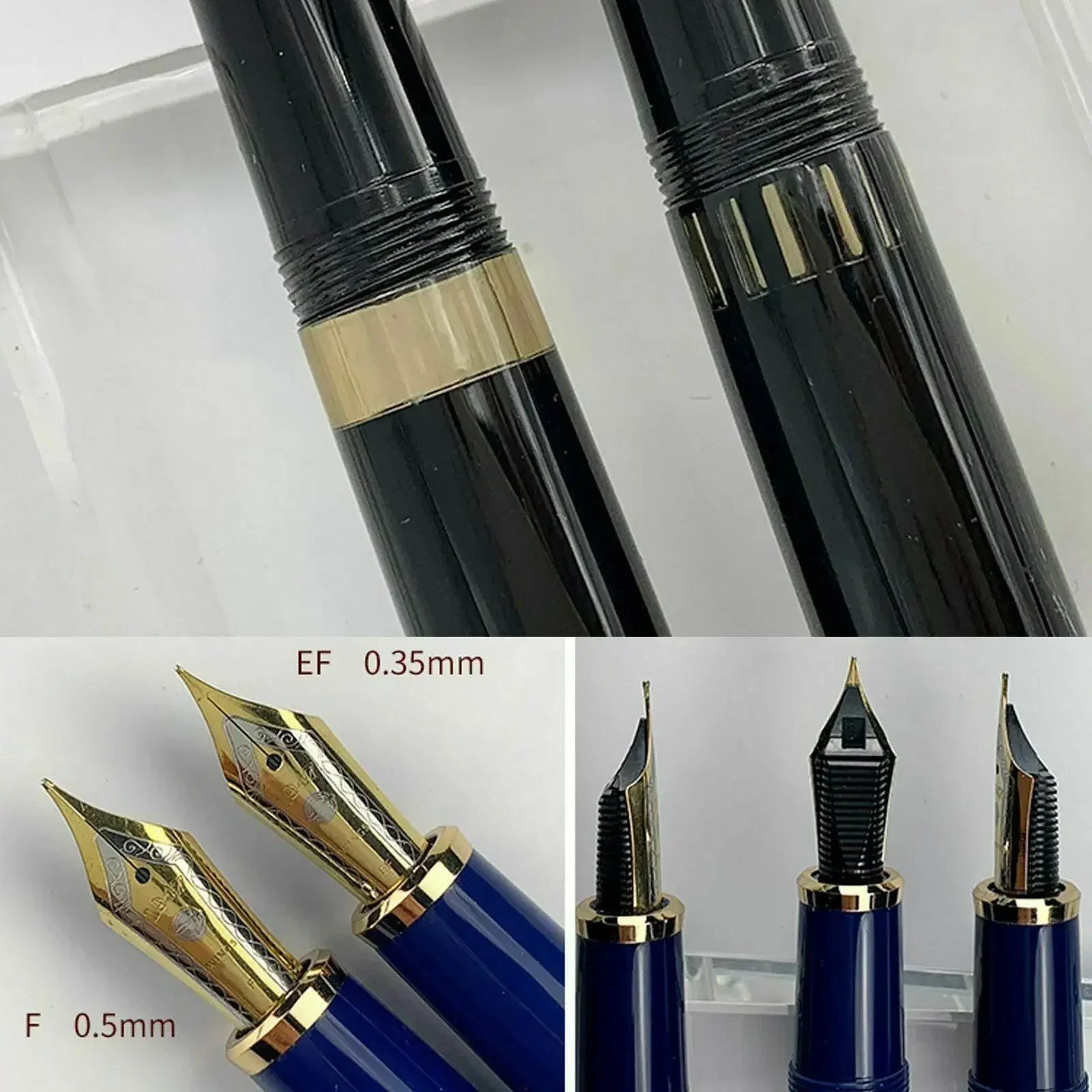 Yong sheng 629 Fountain Pen Large capacity Iridium EF/F nibs Piston inking Resin Office school business Writing ink pens gitfs 4