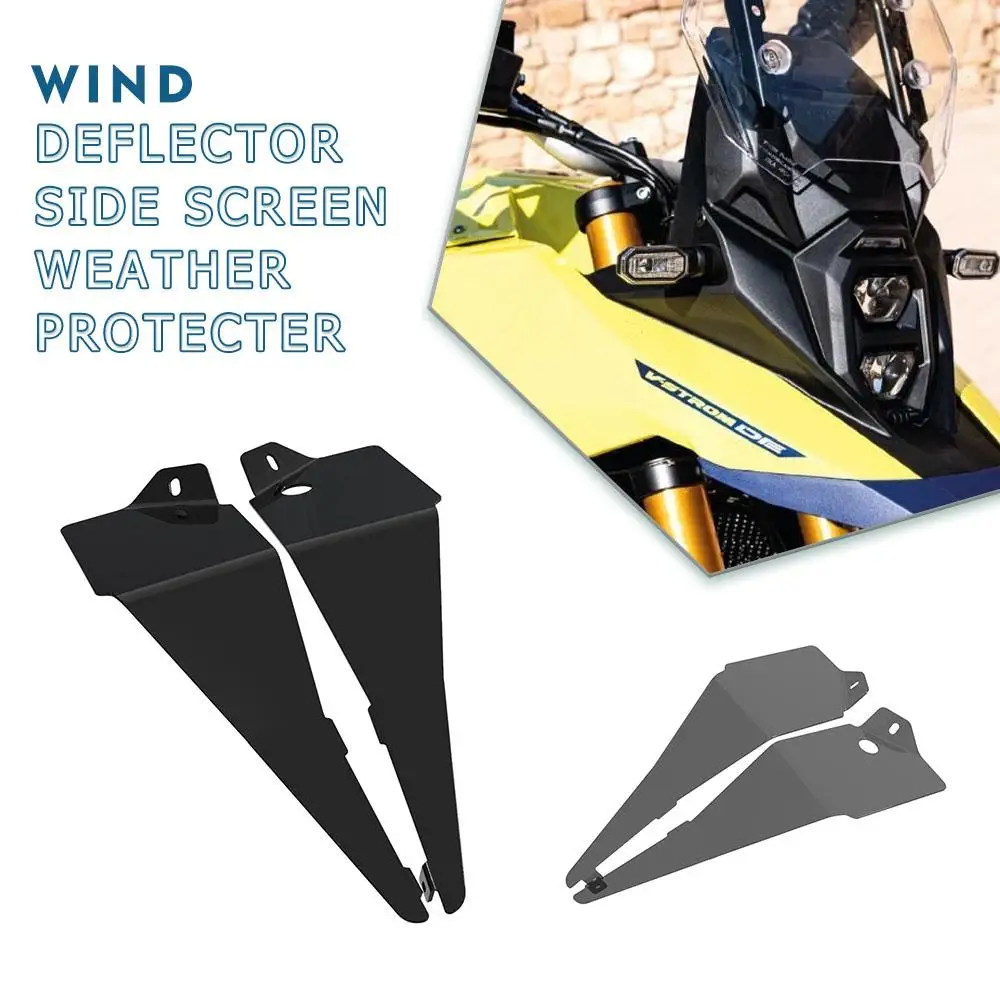 

23 24 For Suzuki V-Strom 800DE 2023 2024 2025 VSTROM 800 DE Motorcycle Wind Deflector Side Screen Weather Protecter Accessories
