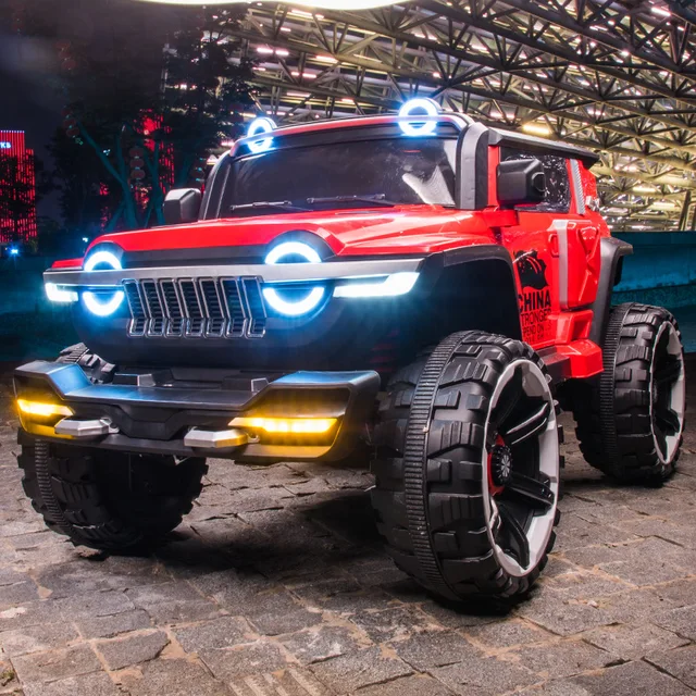 New Children's Electric Car Boys and Girls Off-road Vehicle Four-wheel Drive Toy Cars Ride on Car Scooter Electric for Kid 2