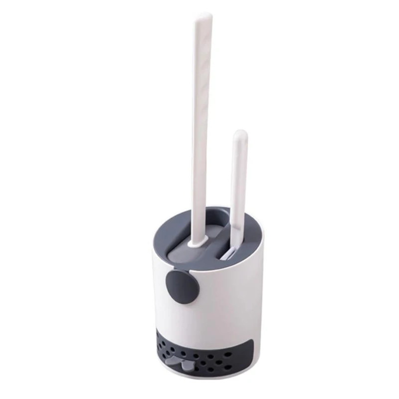 Promotion! Toilet Brush With Holder Bathroom Brushes And Quick Drying Sets Small For Cleanin |