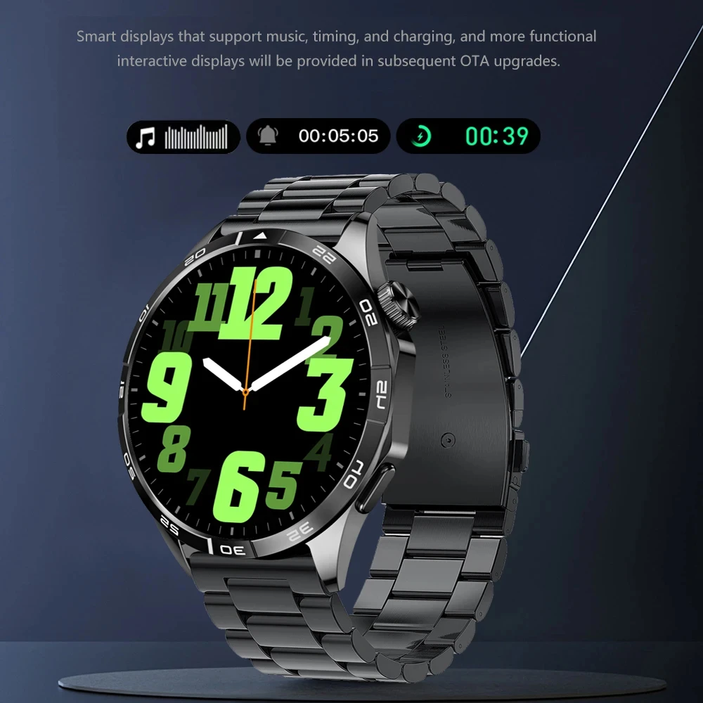 Hommtel GT4 Pro AMOLED Display Smartwatch Silver - Web Store