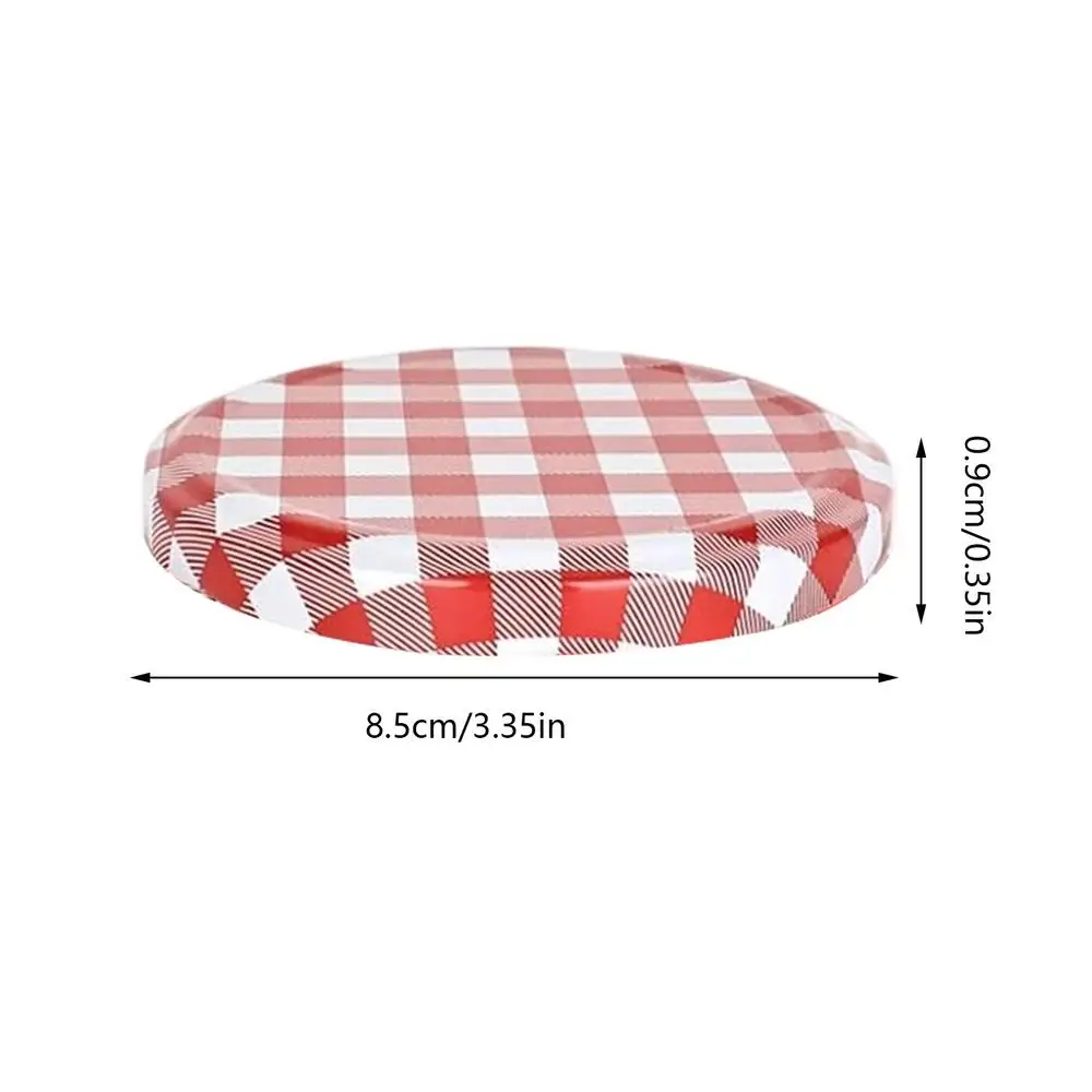 Leak-Proof Reusable Metal Jar Lids - 50 Pack, Regular Mouth (85mm) for Preserving and Storing Foods