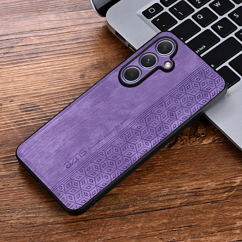 Shockproof Matte Leather Case - Soft Back Cover with Skin Feel Finish