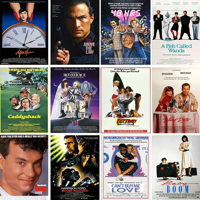 

Modern Classic Movie Tv Show 40Style Unframed 1980s 80s Decoration Art Picture Print Silk Poster Home Wall Decor