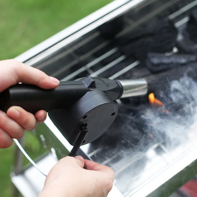 Barbecue Elektromos Légfúvó Bbq Ventilátor Hordozható Kényelmes Turbófúvó A Grill Gyors Fűtéséhez - Image 6