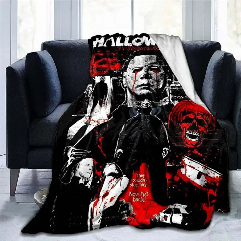 Michael Myers Blanket Super Soft Plush Flannel Blanket Living Room Bedroom Sofa  Blankets for Beds Blanket Personalized Gift 3