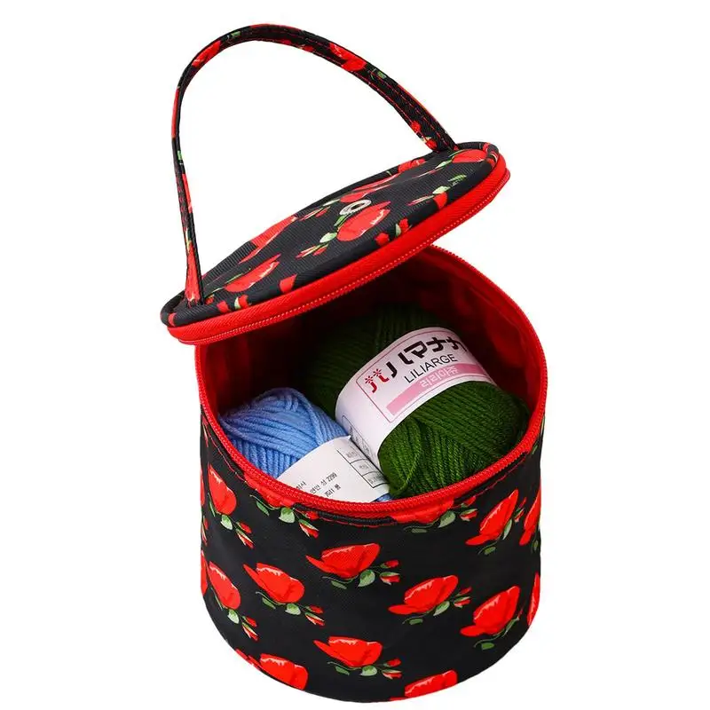 

Knitting Tote Bag Yarn Storage Organizer Portable Knitting Bag Yarn Bag For Crochet Needle Sewing Tool Storage Bag For Skeins