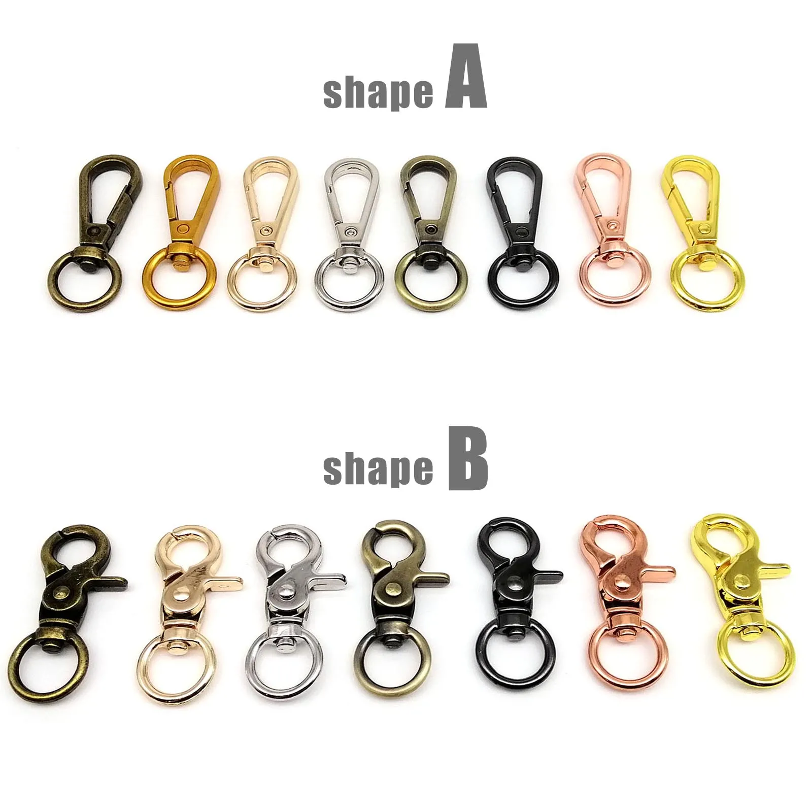 Metal Thickened Durable Pendant Key Ring Leather Bag Handbag Shoulder Strap Belt Clasp Trigger
