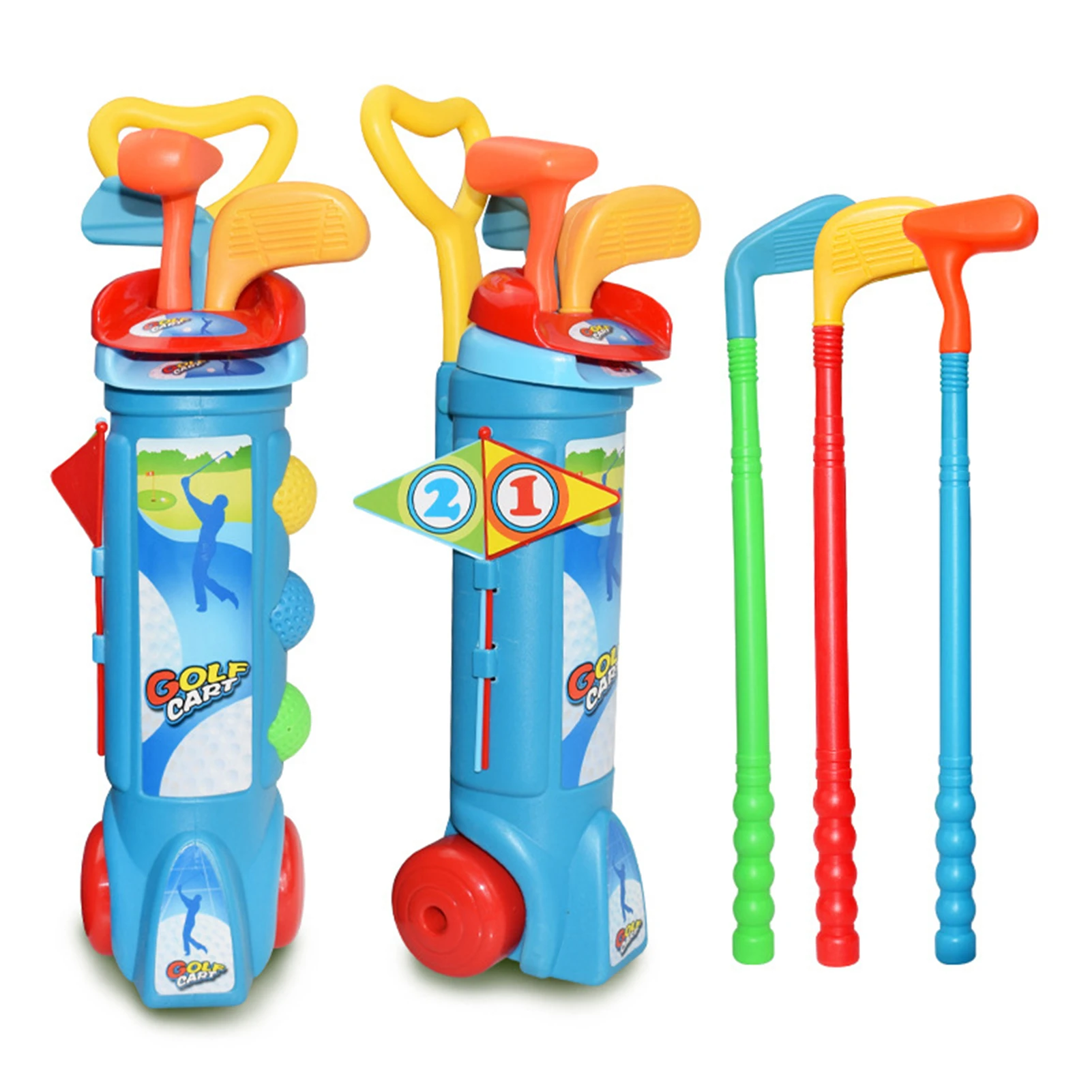 

Kids Golf Club Set Colorful Mini Golf Toy Outdoor Indoor Small Golf Training Toy Outdoor & Indoor Play Sport Games