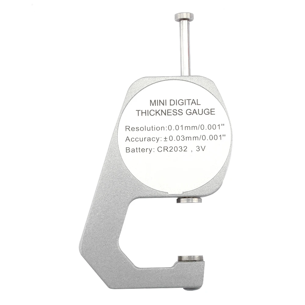 Enhanced Digital Display Thickness Gauge - Zinc Alloy Electronic LCD Micrometer for Precise Wall Measurement