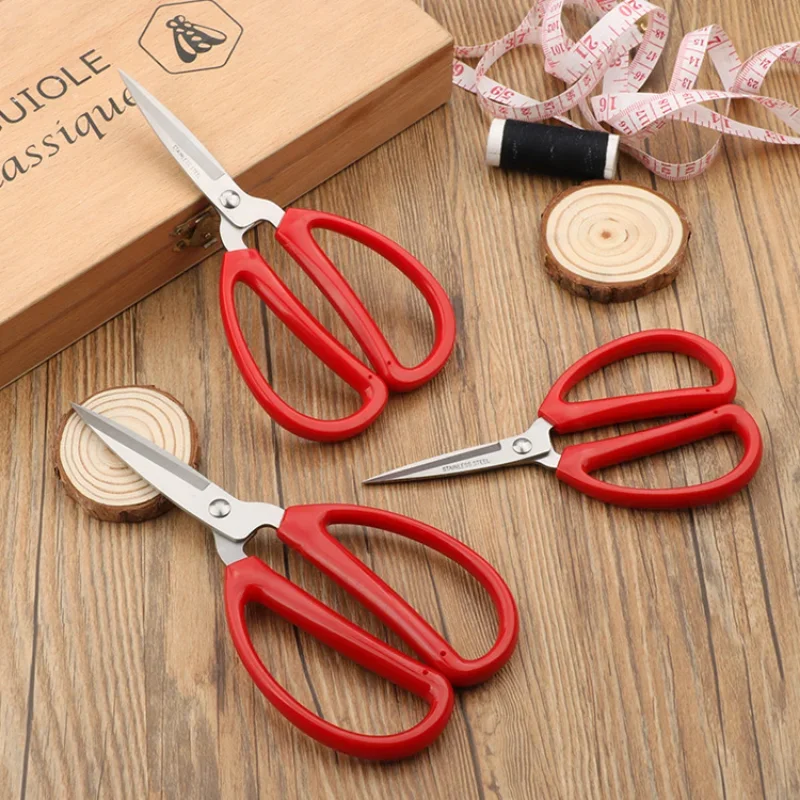 Durable Stainless Steel Household Scissors Sewing Office Scissors Embroidery Leather Fabric Paper Cut Tailor Scissors 4