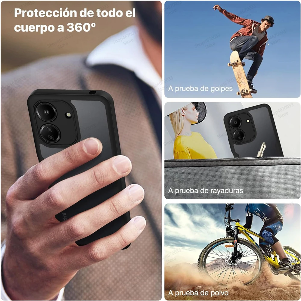 Shockproof 360° Full Body Silicone Bumper Case