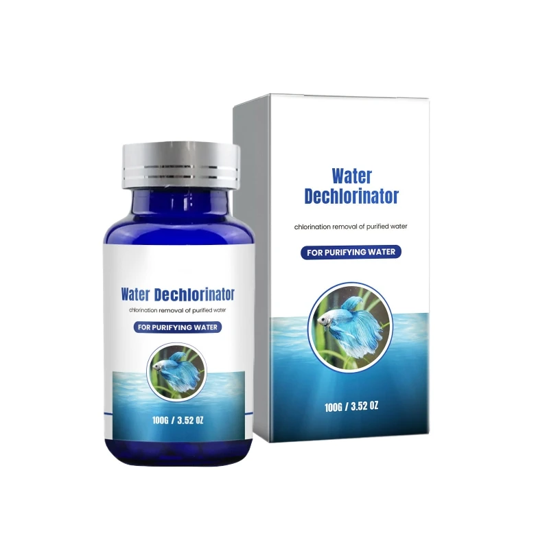Aquariums Water Chlorine Removers for Chlorine Hardness Alkalinity Solution Fishtanks Water Quality Conditioner Cleaner 090C