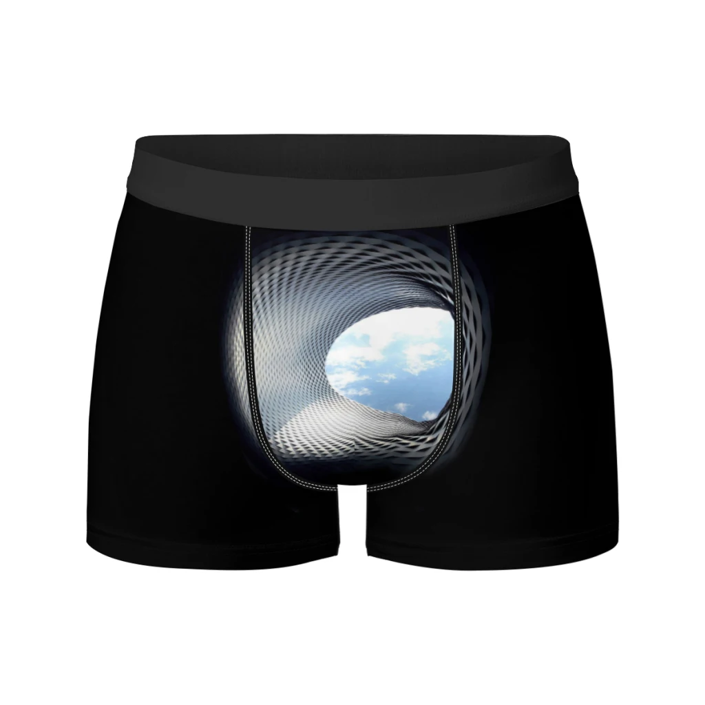 thumbnail image 1 of Calzoncillos tipo bóxer de seda transpirables, divertidos, personalizados, con estampado 3D de cielo, ropa interior elástica para hombre, calzoncillos tipo bóxer 3D, 1 of 5