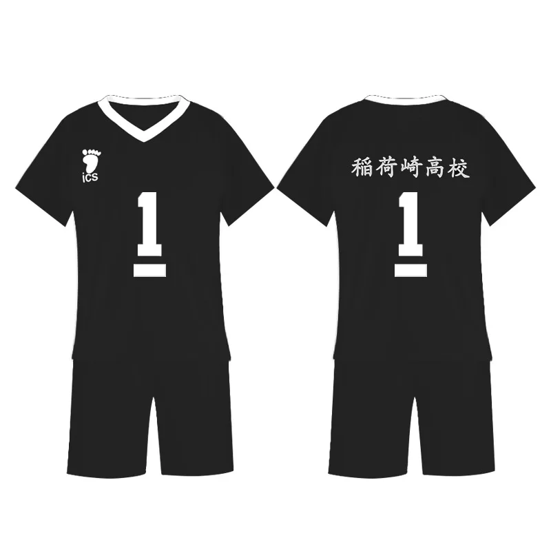 

Volleyball Junior Miyako Short Sleeve Set, Inakazaki Higher Education Park, College Sports Jersey, cosplay clothes