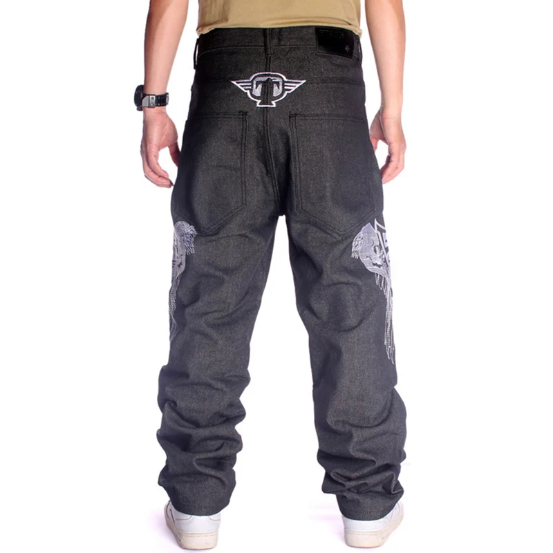Men's hip hop jeans for man Loose plus large size streetwear baggy