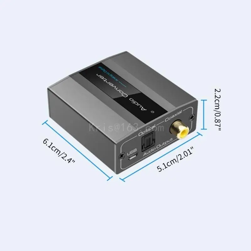 오디오 변환기 아날로그-디지털 3.5mm RCA-광학 디지털 오디오 어댑터