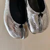 2024 Tabi Broken Mirror Ballerina Women Slip-ons Metallic Split Toe Ballet Flats Luxury Brand Designer Girls Casual Flat Shoes 6