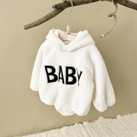 Baby Boy Clothes Newborns Hooded Romper Autumn Winter Toddler Girls Plus Fleece Warm Sweater Tops Pants  BodySuit 0-2 Years Old 1