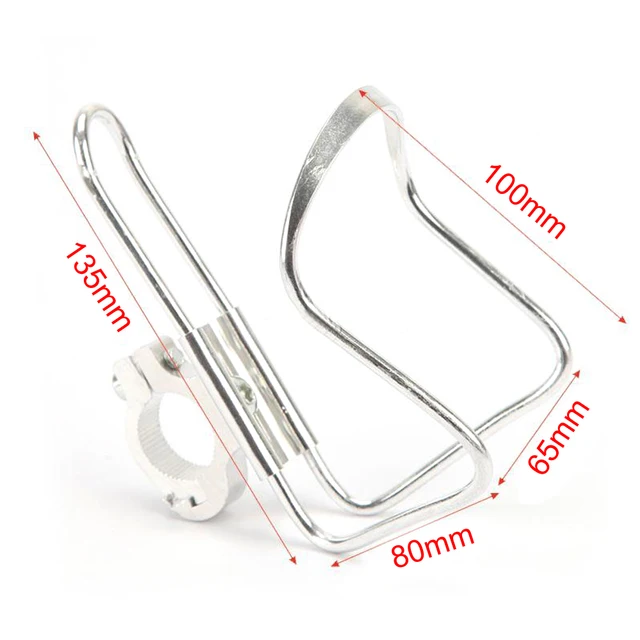 1x Bike Water Bottle Holder Bracket Mountain Bike Handlebar Bottle Mount Cycling Accessories Aluminum Alloy Bicycle Bottle Cage 6