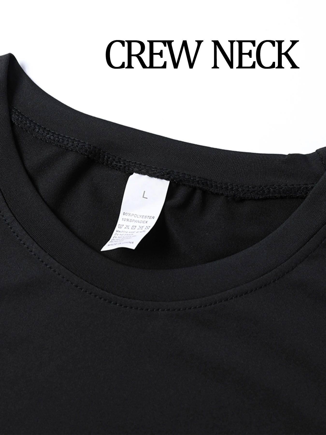 Herren-Kompressions-T-Shirt mit Jesus-Kreuz-Doppeldruck, schnell trocknend und atmungsaktiv, kurzärmelig, für Fitness, Gym, Laufen, Training – Detail 1