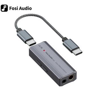 Fosi 오디오 DS2 DS512 하이파이 DAC 헤드폰 앰프, 미니 오디오 USB DAC 앰프 지지대, 32 비트, 768kHz, 3.5mm 및 4.4mm 듀얼 출력