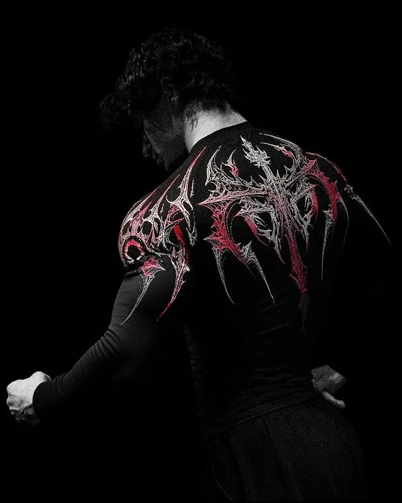 Black white red