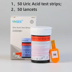Multifunction Glucose, Ketone, and Uric Acid Tester with Large LCD Display (Strips UA 50)
