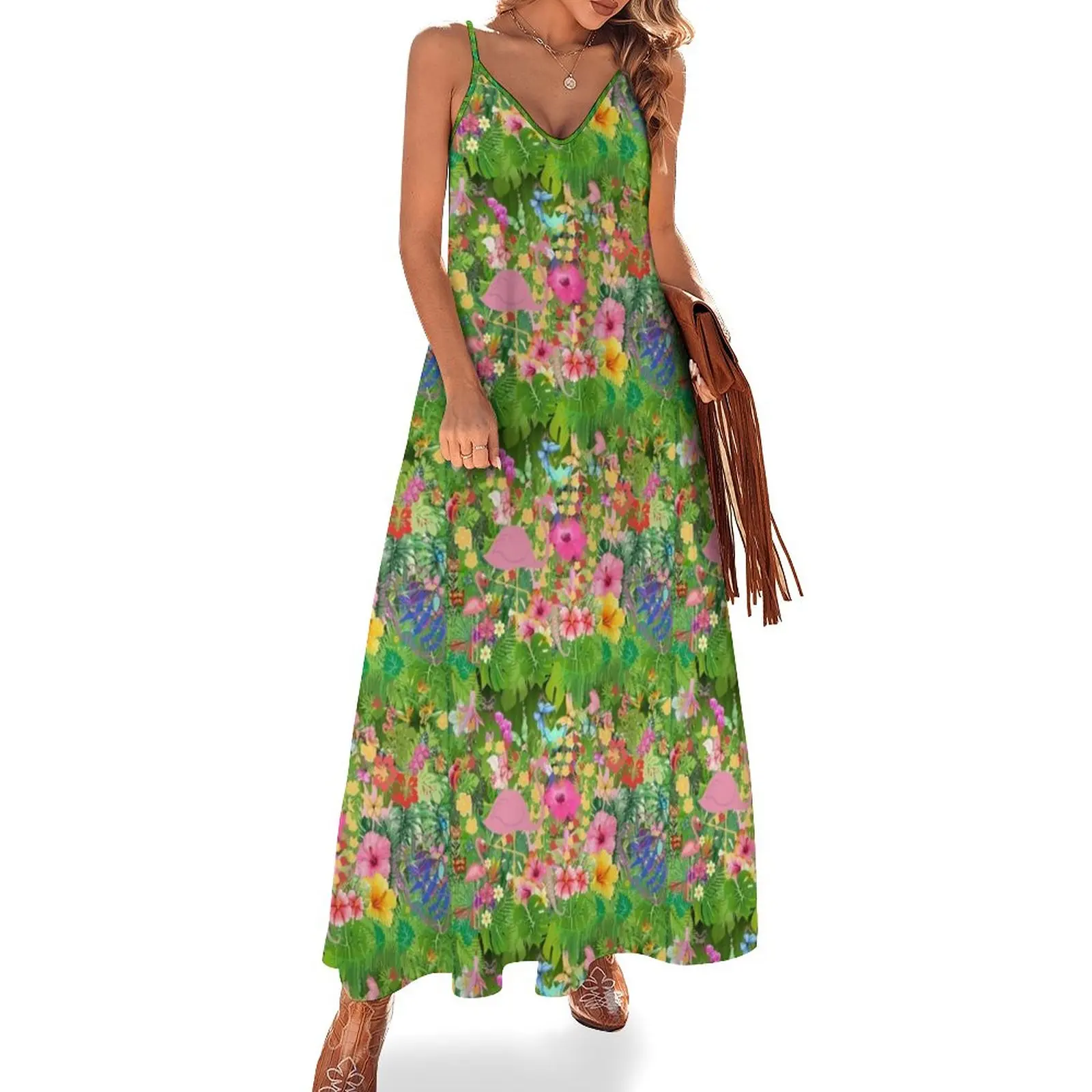 

Caren's Hibiscus and Butterflies II Sleeveless Dress womens dress dress summer summer for women 2024