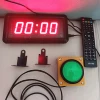 4-digit LED Countdown Clock Stopwatch with Remote Control, School Rush Answer Competition Game Chronometer, Button selectable 1