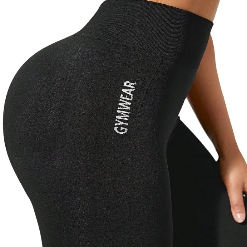 Women's Seamless Yoga Leggings High-Waisted Butt-Lifting Workout Leggings for Running Gym & Training Activewear Slim Tights 2