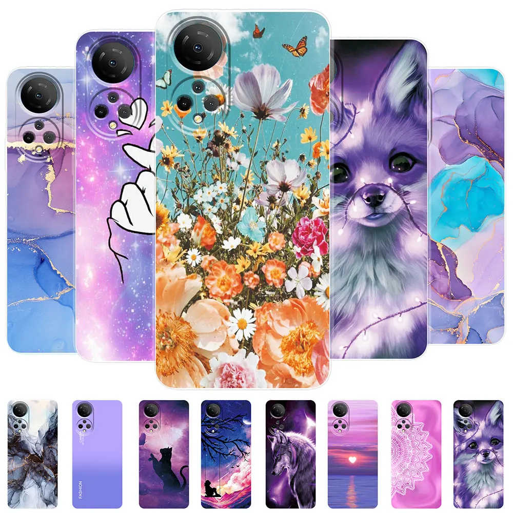 Per Honor X7 2022 Custodia Per Huawei Honor X7 6.74 "Custodia Per Telefono Trasparente In Silicone Chic Marble Honorx7 Cma-Lx2 Paraurti Protettivo