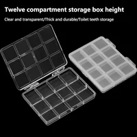 12 Grids Plastic Organizer Holder For Nail Art Stone Jewelry Glitter Accessory Storage Box Bead Decoration Collector Tools 2