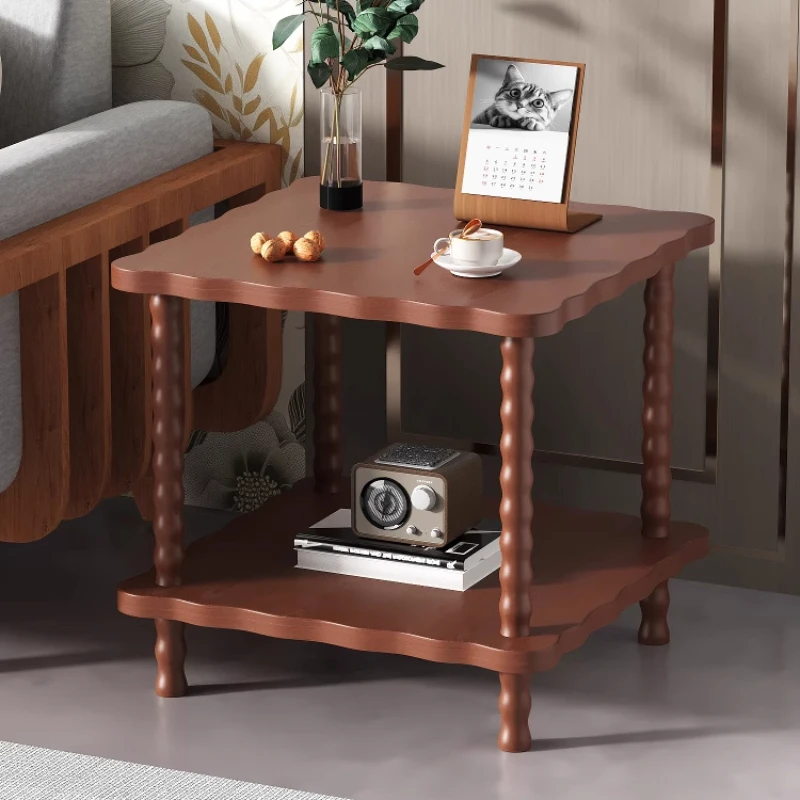 Small Square Living Rooms Sofa Table Side Lounge Coffee Corner Wheel Tea Bear Bed Bedroom Bedside Mesas Terraza Home Furniture
