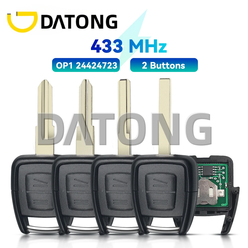 

Смарт-брелок DATONG 433 МГц для OPEL VAUXHALL Astra Vectra Zafira Omega Rio OP1 24424723 HU43/46/100/YM28 без чипа