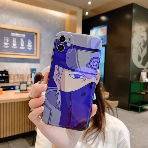 Blue Ray Naruto Phone Case for IPhone13 Pro Max Apple 11 Kakashi 7/8 Plus Pain Xs Max Xr Smartphone Protection Soft Shell