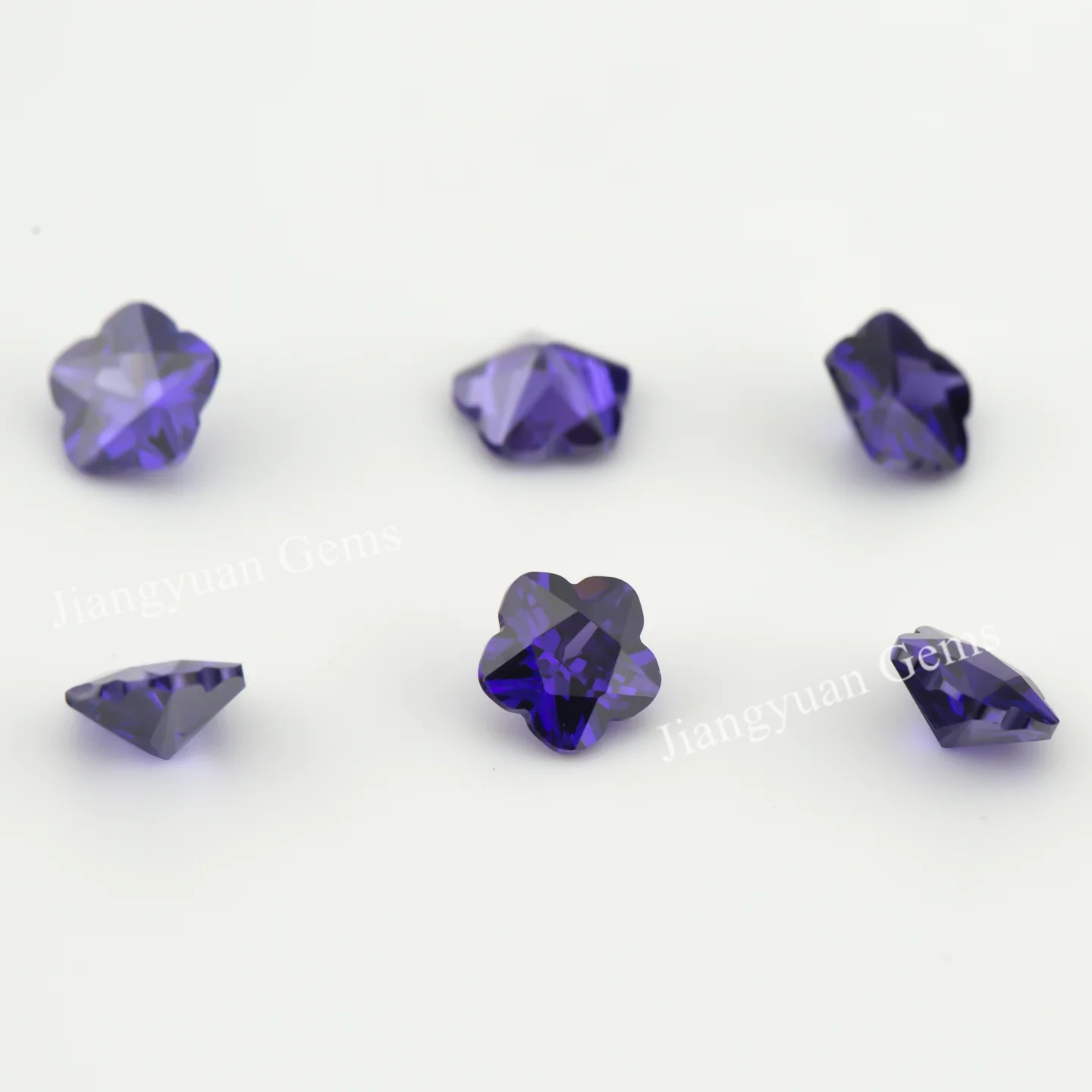 Größe 3x3mm ~ 10x10mm 5A Zirkon Blumenform Verschiedene Farben Zirkonia Stein Lose CZ Synthetischer Edelstein für die Schmuckherstellung – Detail 18