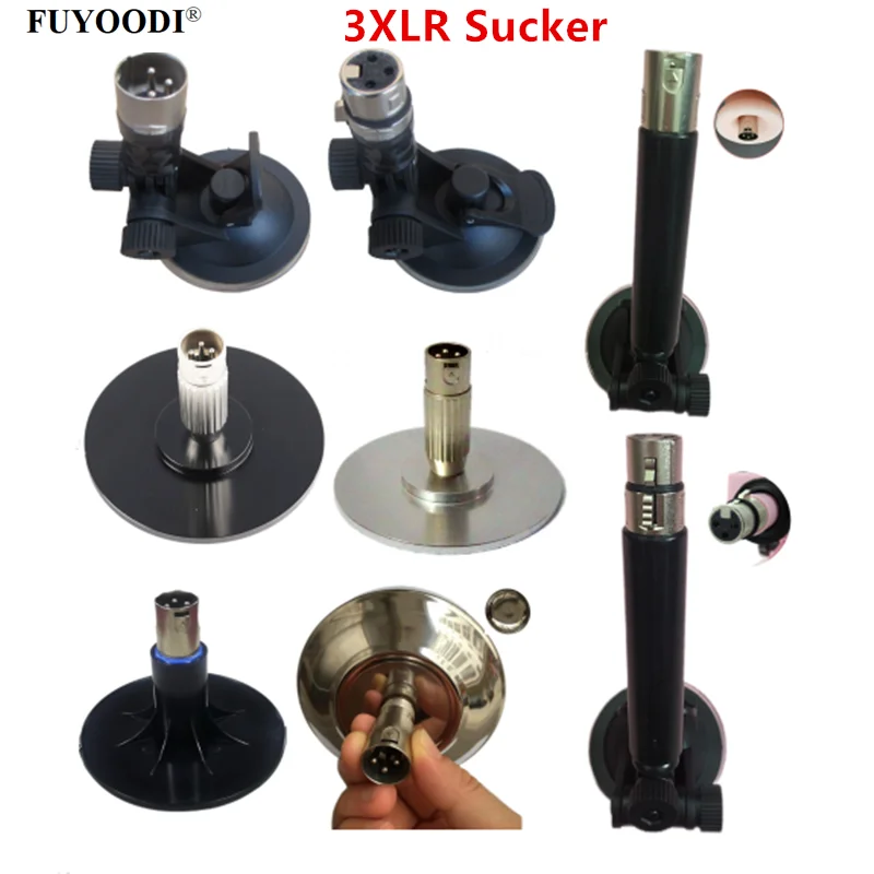 Suction Cup Adapter with 3XLR Connector for Machine Device automatic sex machine Attachments love machine Accessories for women