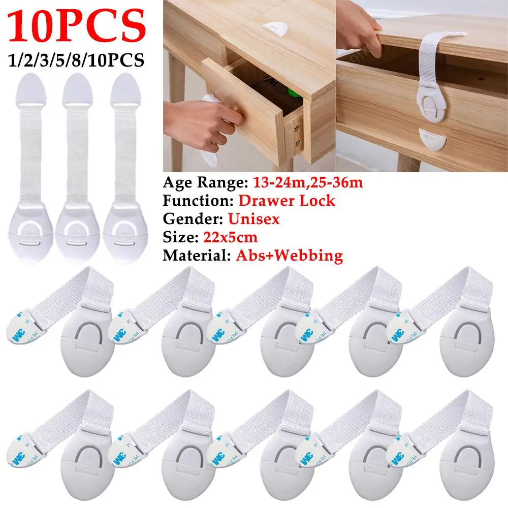 Child Safety Cabinet Lock Baby Security Protection Drawer Door Cabinet Lock Plastic Protection Kids Safety Door 1-10pcs cabinet door lock drawer lock