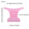 2PC Suede Cloth Adult Diaper with Insert Reusable Incontinence Waterproof Pants Leakproof Protection Cloth Diapers For Elders 3