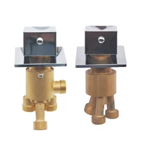 Square Bathtub Tap Waterfall Faucet Bath Tub Mixer Deck Mounted Tub Split Body Bathroom Faucets Mixer Diverter 2/3 Ouput 1
