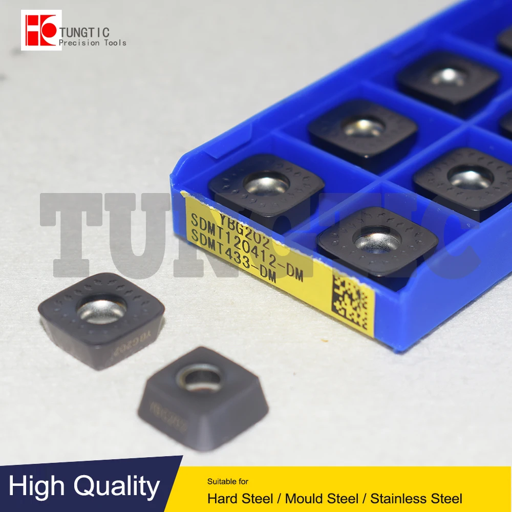

SDMT120412-DM YB9320 YBG202 Milling Cutter CNC Insert Lathe Cutting Tool Lathe Machining Metal Turning Tools SDMT 120412