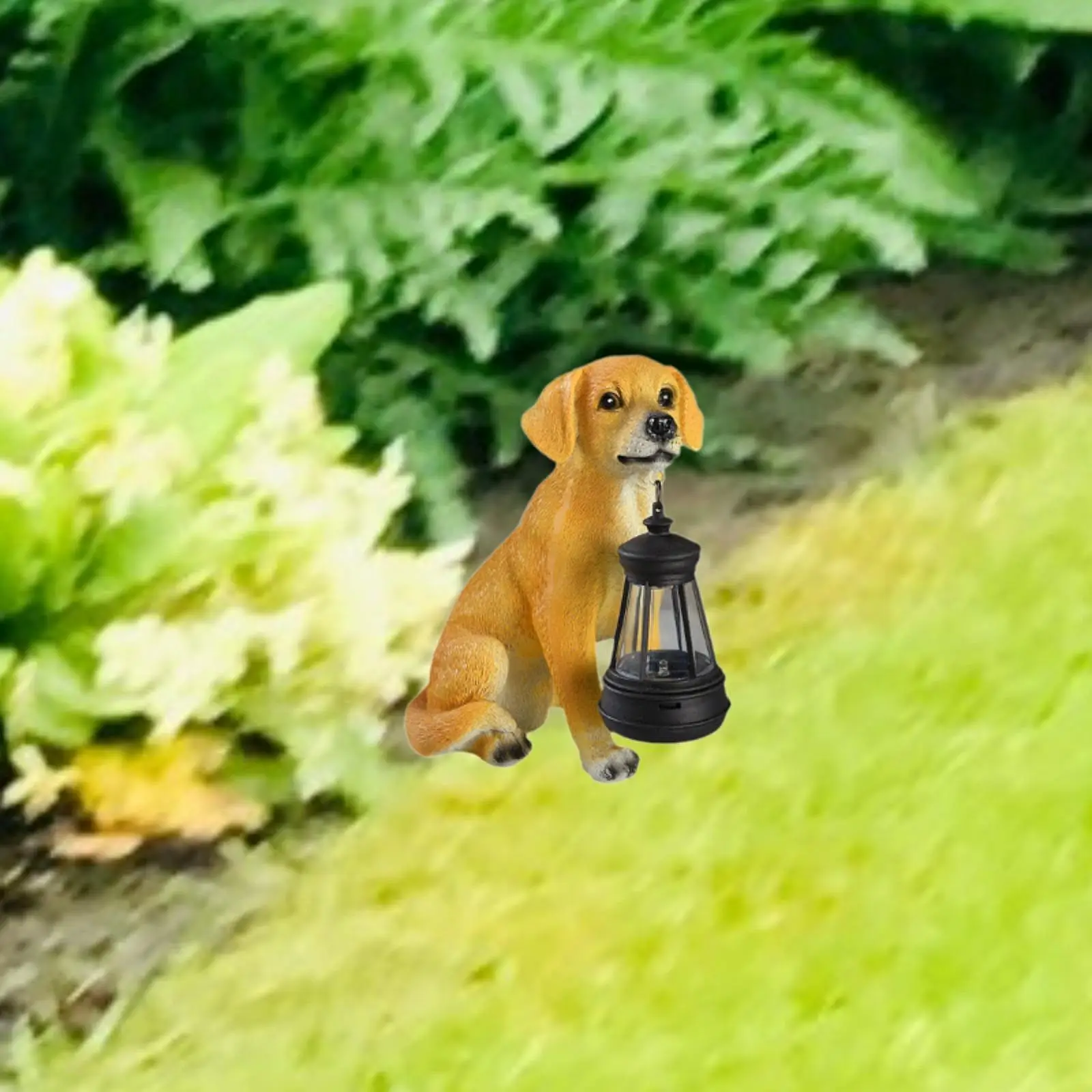 Garden Statue with Solar Lantern Figurine for Outside Lawn Garden Garden Statue with Solar Lantern Figurine for Outside Lawn Garden