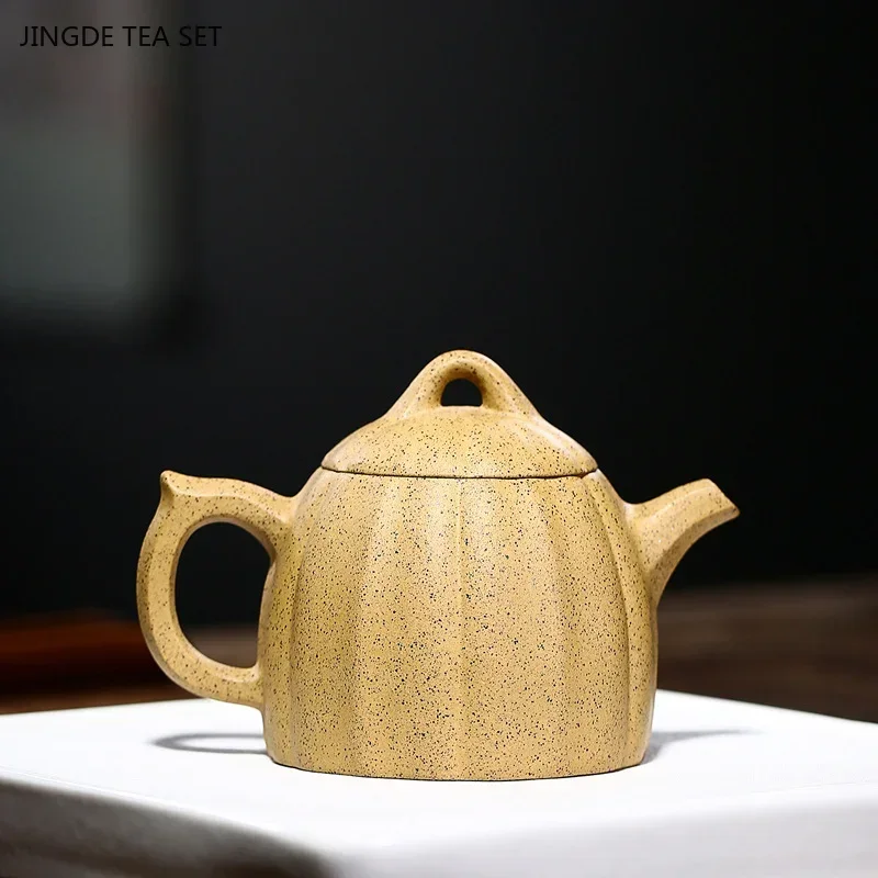 250ML Premium Yixing Creative Handmade Mineral Sesame Segments Mud Filtration Purple Clay Teapot Zisha Tea Set Gift