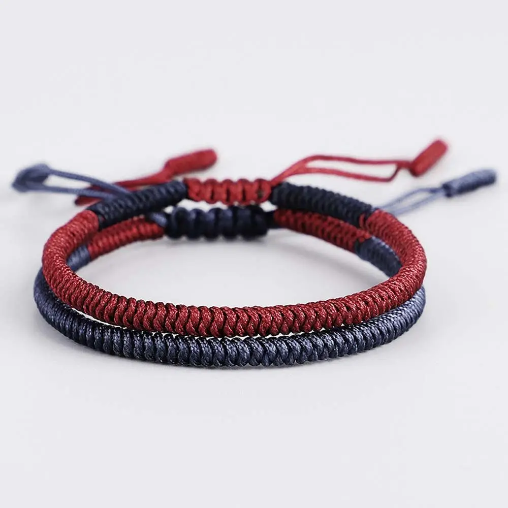 

Friendship Good Lucky Handmade Navy Rope Tibetan Buddhist Adjustable Cotton Thread Rope Braided Bracelet Wrist Jewelry Bangles