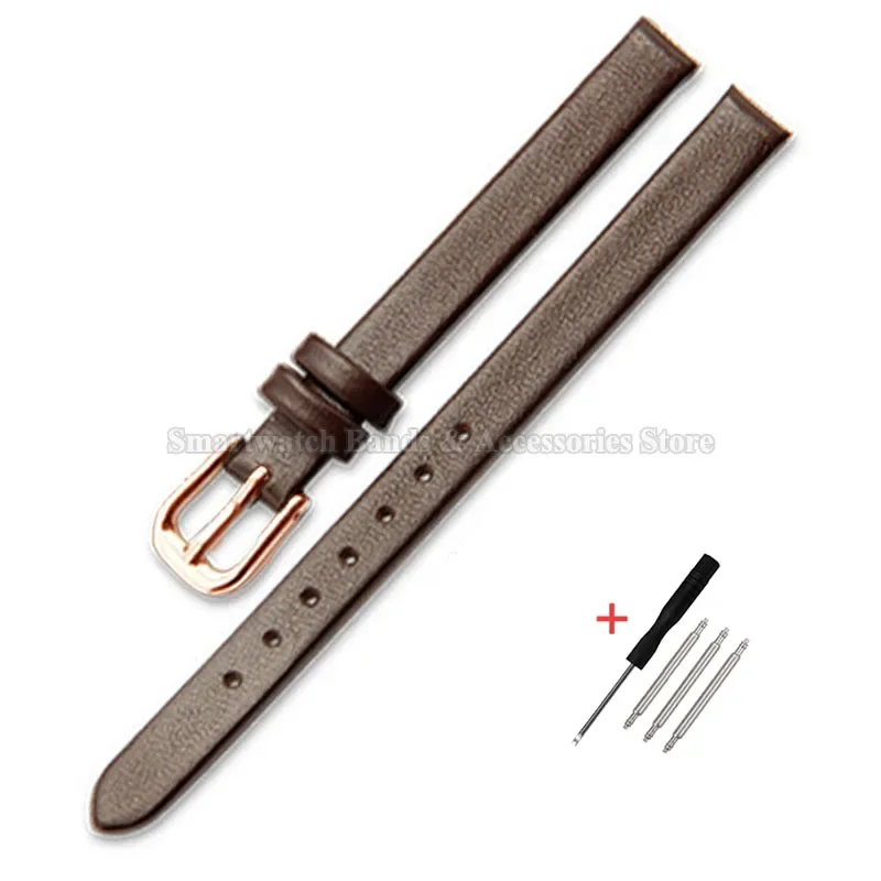 Genuine Leather Ultra-Thin Wristband with Pin Buckle - Universal Fit