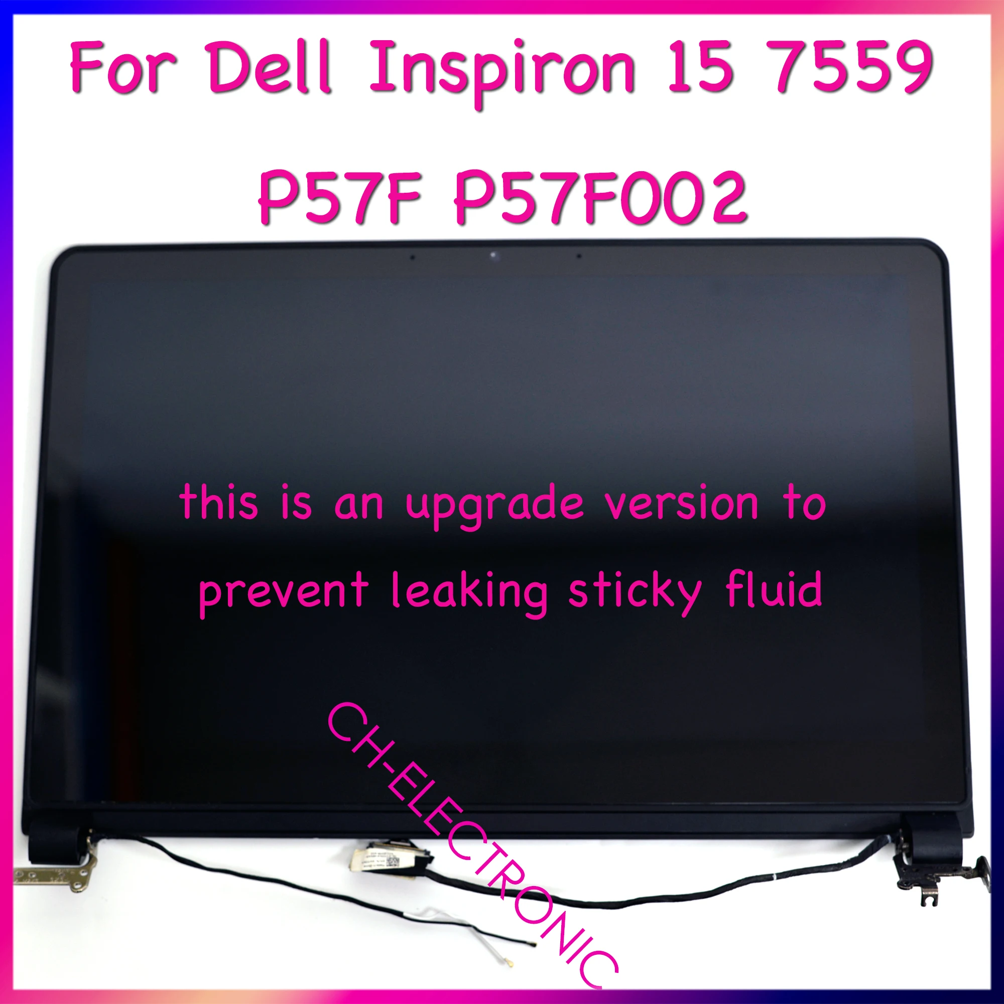 LCDTouchScreenDigitizerReplacementAssemblyWithHinges156Inches