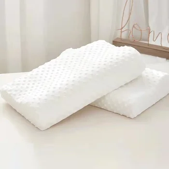 수면 메모리 베개, 자궁 경부 마사지 베개, 천연 정형 베개, 베개 커버 포함, 가정 용품 교체, 1 개